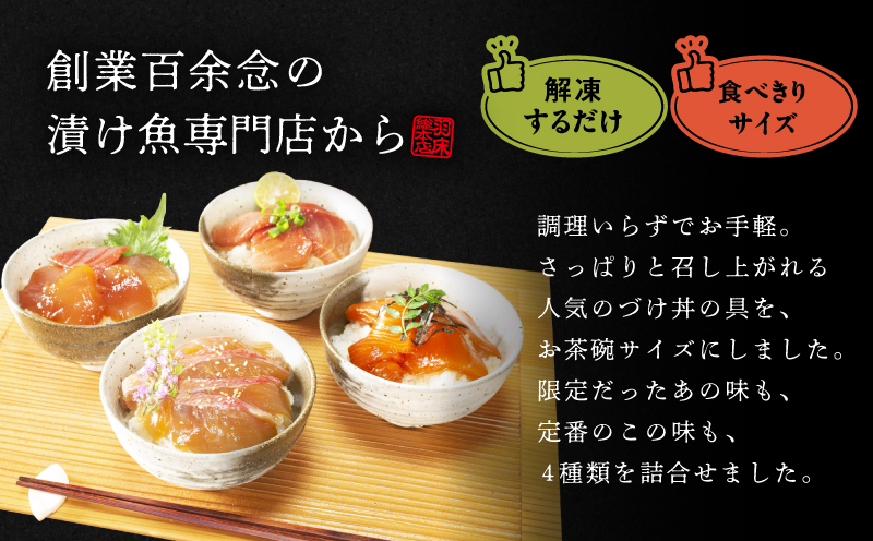 漬け魚専門店の一膳づけ丼の具詰合せ　M019-026