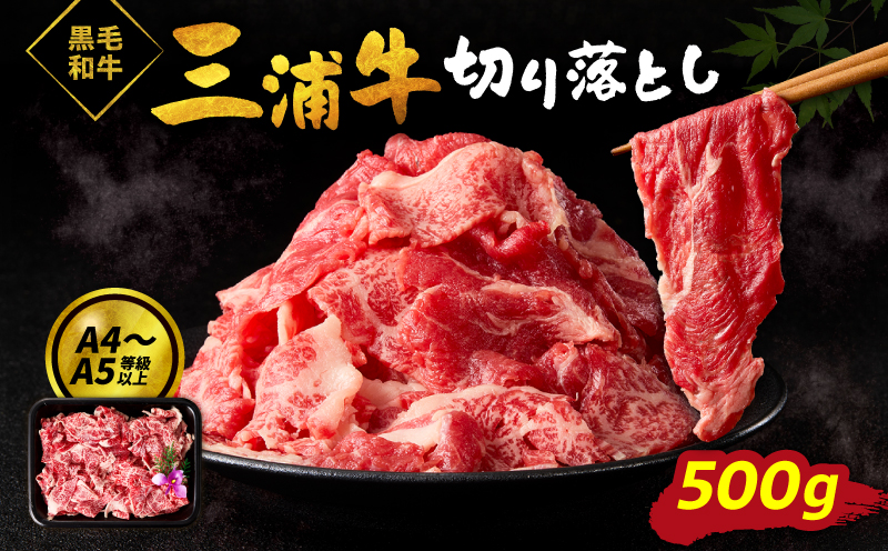 三浦牛切り落とし（500g）　M082-002