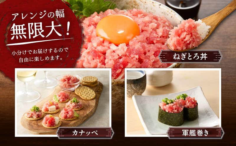 本格派ねぎとろ 100g×10パック（1kg）セット　M024-008-02