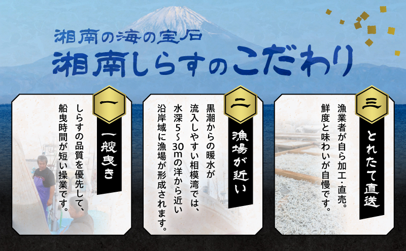 しらす漁師直売！「湘南釜揚げしらすセットA」　M050-001