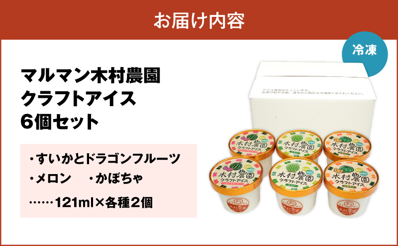 マルマン木村農園クラフトアイス（6個入り）　M129-001-01
