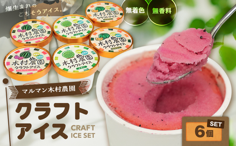 マルマン木村農園クラフトアイス（6個入り）　M129-001-01