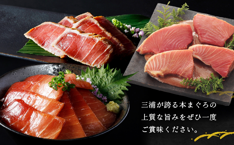 【高島屋バイヤーセレクション】天然本まぐろ中とろ3種食べ比べセット　M038-011