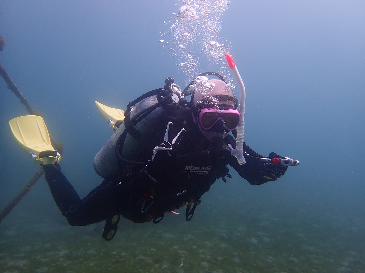B47-002 三浦半島城ケ島の海で体験ダイビング