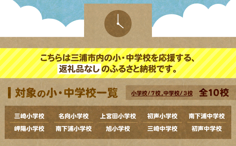 【母校応援ふるさと寄附金事業】（返礼品なし）初声小学校（100,000円）　MS-100000-7