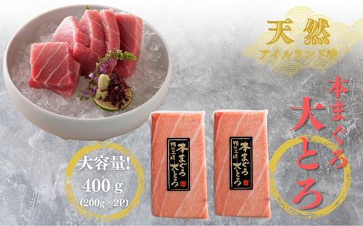 B71-002 【みんなの心彩る】天然本まぐろ 1.2kg(大トロ400ｇ、中トロ400ｇ, 赤身400ｇ)