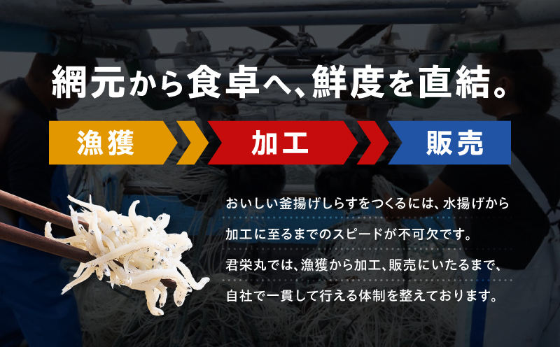 しらす漁師直売！「湘南釜揚げしらすセットA」　M050-001
