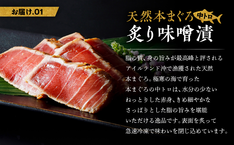 天然本まぐろ中とろ2種食べ比べセット（C209）　M019-023