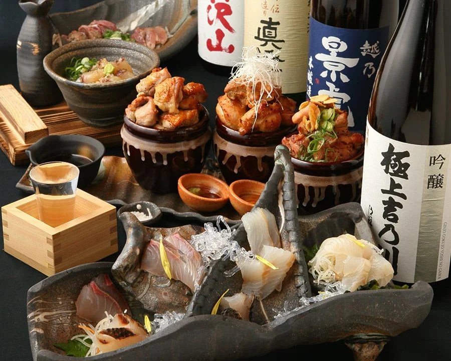 うまい魚と鶏焼酒家　六方じんのすけのお食事券（1,500円分）｜居酒屋食事券 地野菜 刺身 季節料理 神奈川 秦野 005-35