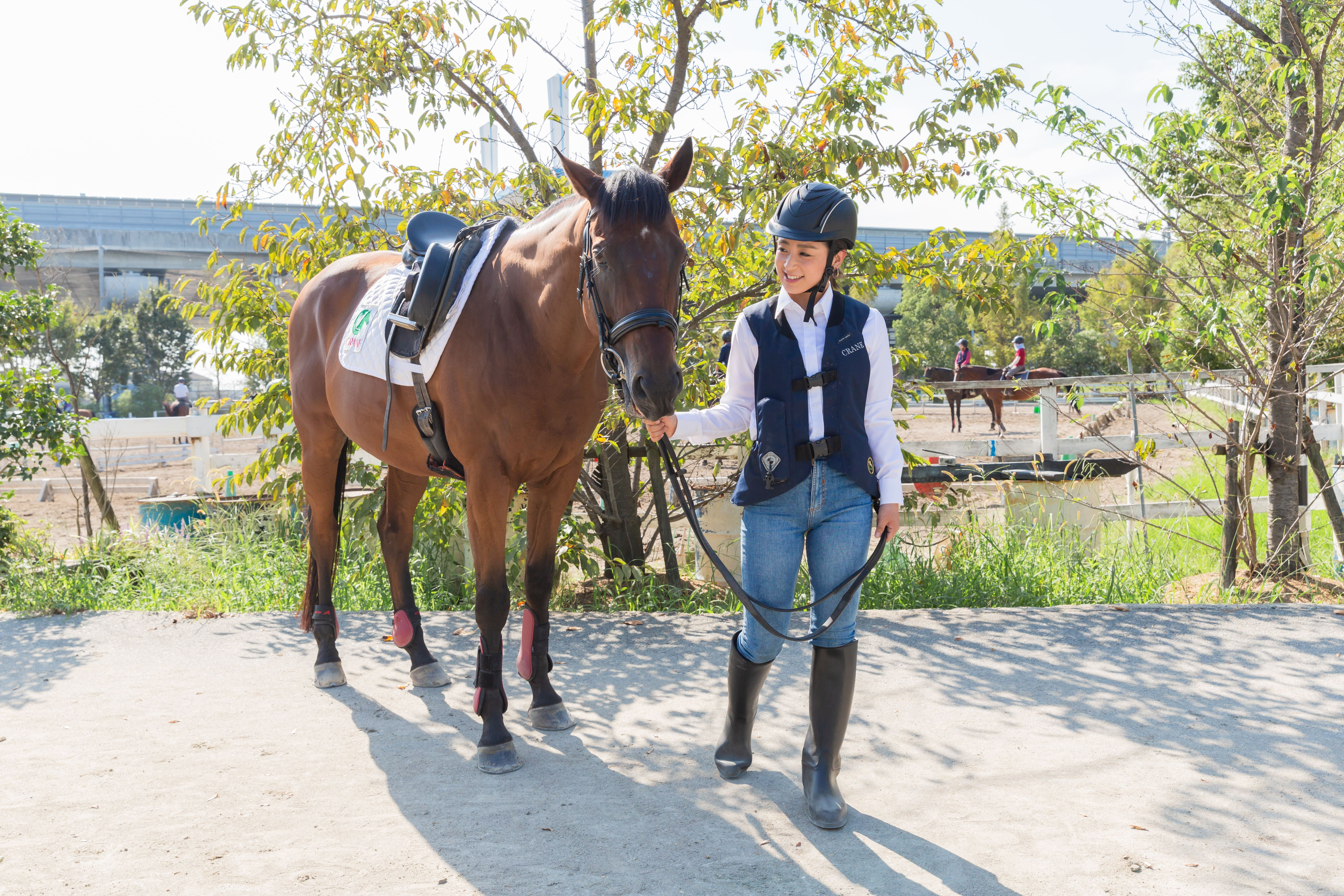 体験乗馬レッスン3回コース＋蹄鉄プレゼント｜乗馬体験 馬 初心者 癒し ヒーリング アニマルセラピー 神奈川 秦野