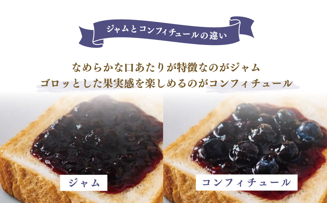 011-21ブルーベリーコンフィチュール（ジャム）300ｇ×3個｜手作り 砂糖のみ パン スコーン ヨーグルト 農園 秦野 神奈川