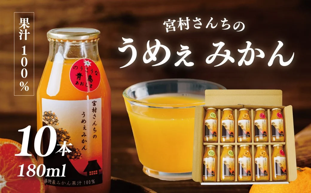 秦野産 みかん 100% ストレート ジュース （10本）／おまかせ 農家 こだわり セット 果物 みかん みかんジュース デザート 果汁100％ 搾りたて 新鮮 美味 おいしい ストレートジュース オレンジジュース フレッシュ 柑橘 旬 ストレート 濃厚 飲みきり サイズ 飲みやすい お子様 健康 ビタミン 神奈川 秦野 / 010-44