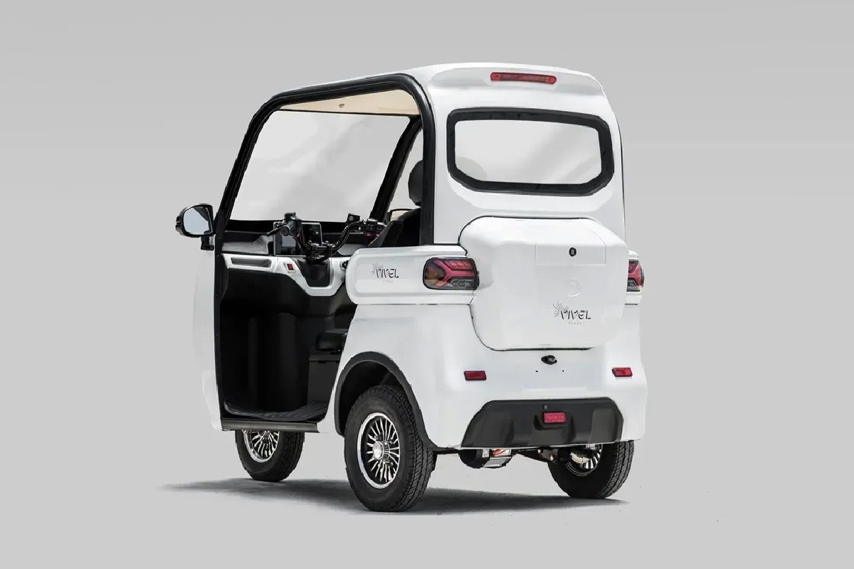 電動トゥクトゥク《VIVEL》Li SMOOTH 1500 3人乗り ホワイト 航続120km｜ビベルトライク EV TRIKE 電気トライク EVトゥクトゥク 電動乗り物 電動自動車 電気バイク [0984]