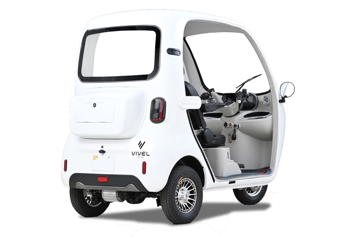 電動トゥクトゥク《VIVEL》COCO CLi POWER 3人乗り アンダーモカツートン 航続100km｜ビベルトライク EV TRIKE 電気トライク EVトゥクトゥク 電動乗り物 電動自動車 電気バイク [1060]