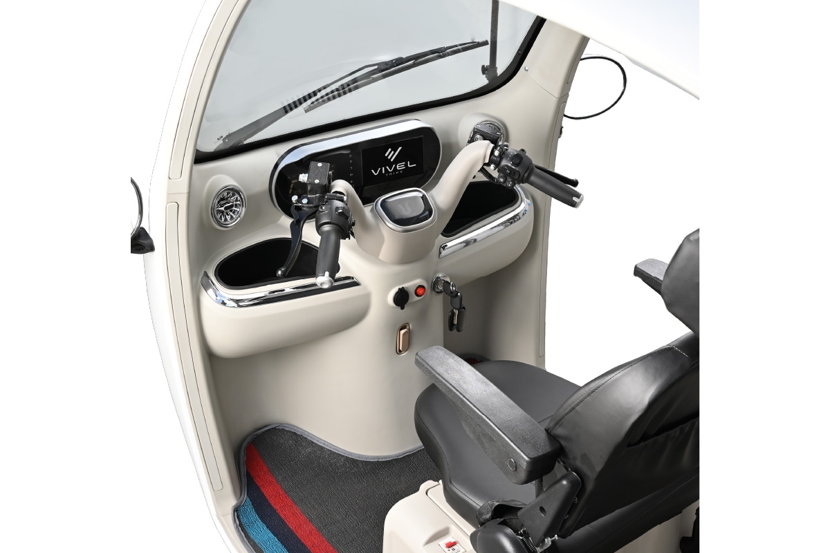 電動トゥクトゥク《VIVEL》COCO CLi POWER 3人乗り ホワイト 航続100km｜ビベルトライク EV TRIKE 電気トライク EVトゥクトゥク 電動乗り物 電動自動車 電気バイク [1058]