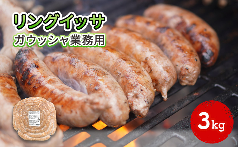 リングイッサ ガウッシャ業務用 3kg 肉本来の旨味 豚肉生ソーセージ ボリューミー イベント BBQ ブラジル式生ソーセージ 生ソーセージ