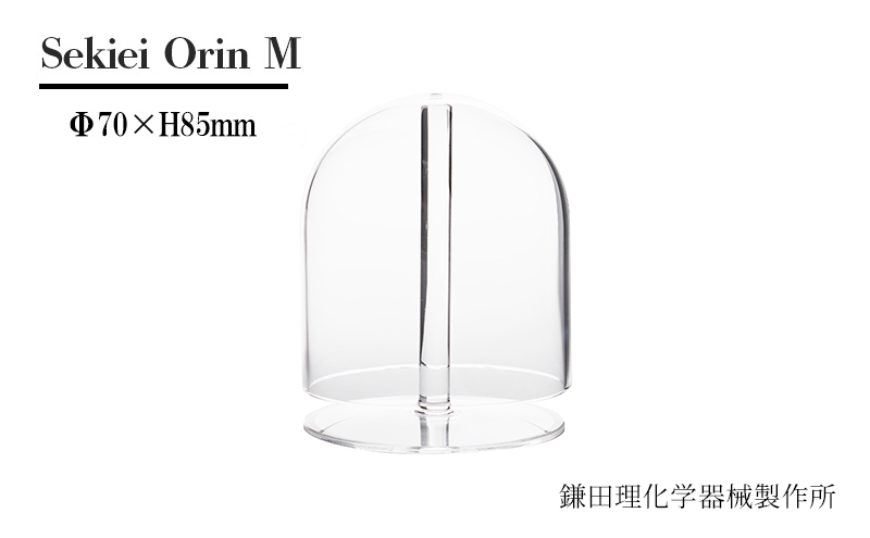 Sekiei Orin M セキエイ おりん M + rinbou bachi ブラック おりん用りん棒 黒 セット 仏具 石英ガラス 水晶のおりん ガラスのおりん 高音 雑音が少ない 澄んだ音色 おしゃれ シンプル 
