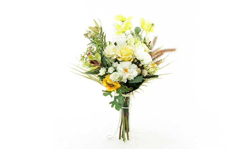 あーとみゆき 枯れないお花（造花・アーティフィシャルフラワー）で世界に一つだけのウェディングブーケを作るワークショップチケット 結婚式 クラッチブーケ 花材 資材 レッスン料込