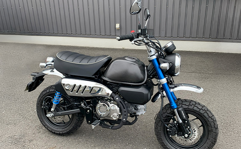 MONKEY125　タンクカバー　カーボン綾織  (未塗装） バイク用品 バイク カスタム カスタムパーツ タンク カバー モンキー125 UVカット ドライカーボン 神奈川 綾瀬市