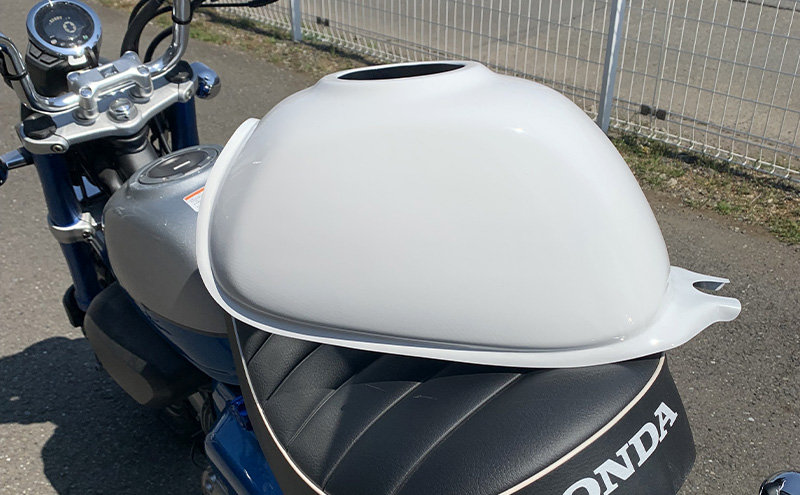 MONKEY125 ガラスタンクカバー ホワイト塗装仕様 バイク用品 バイク