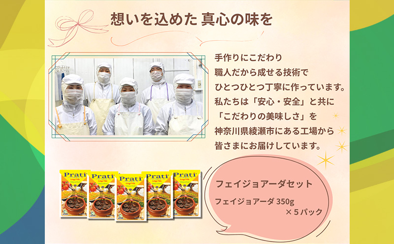本格ブラジル煮込み料理が手軽に食べられる フェイジョアーダ レトルト5パックセット【350ｇ(2人前)×5パック】 食品 簡単 手軽 電子レンジ 神奈川県 綾瀬市