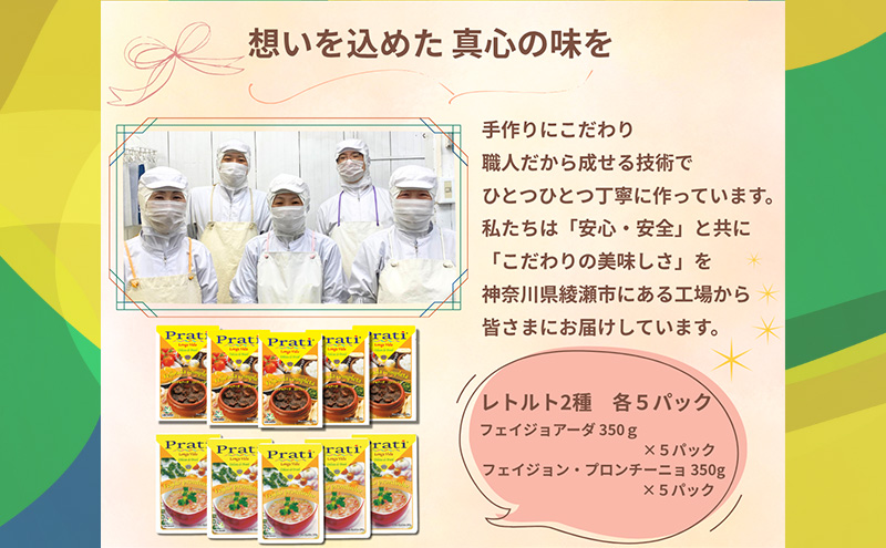 【市内製造】ブラジル煮込み料理といえばこれ！ 温めるだけでフェイジョアーダとフェイジョン・プロンチーニョをご家庭で 本格ブラジル料理レトルト2種 各5パックセット【350ｇ(2人前)×2種　計5セット】