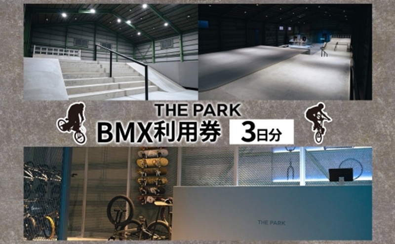 THEPARK 3日分 BMX 利用券 BMX 室内 コンクリート パーク フラットランド ストリート FLAT ARK ARK LEAGUE 神奈川県 寒川町