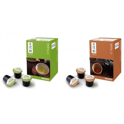 キューリグ 辻利 宇治抹茶入り煎茶・宇治ほうじ茶 各12個【1665597】