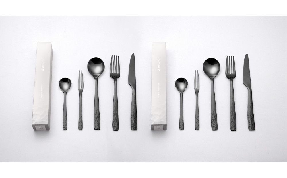 YUEN(PVD BLACK)10pcsペアディナーセット