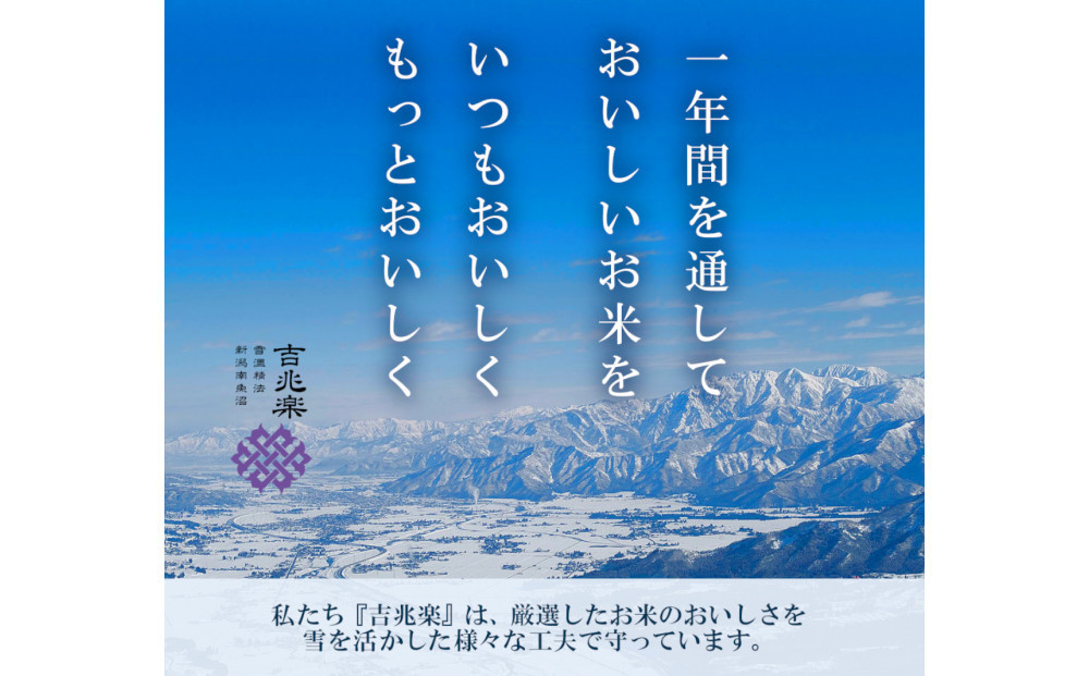【頒布会】雪温精法　新潟県産つきあかり2kg×2袋　全6回