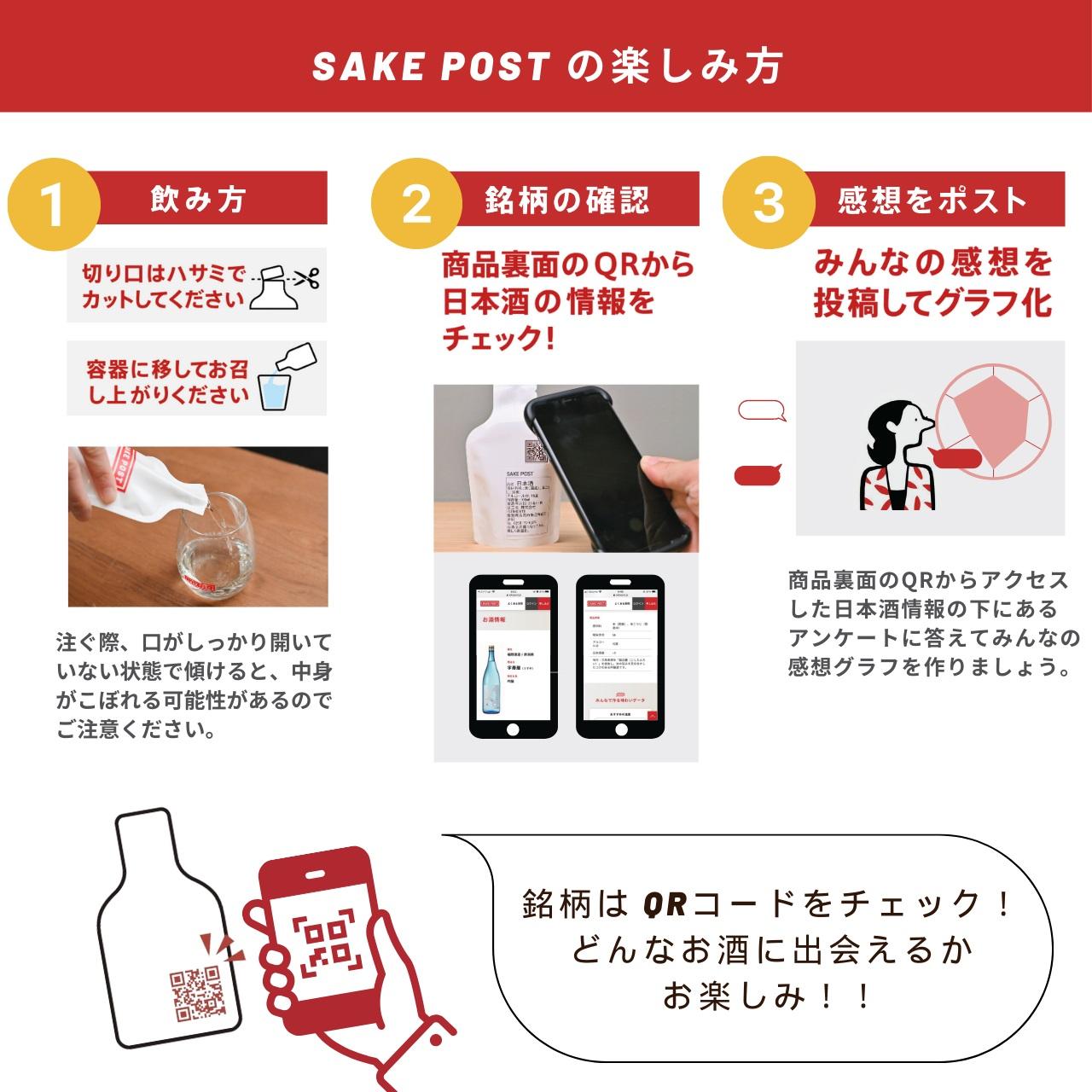 SAKEPOST BOX（100ｍｌ×3パック）10箱 ～30銘柄～