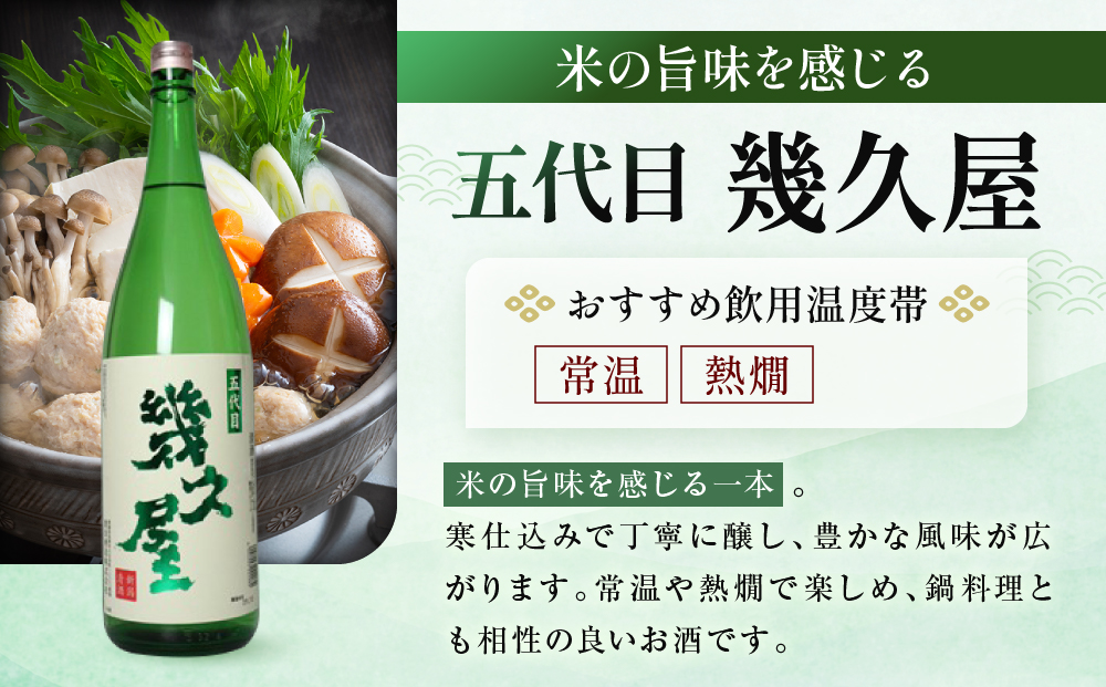 新潟３大有名酒 久保田・越乃寒梅・八海山と人定番酒飲み比べ720ml×5本