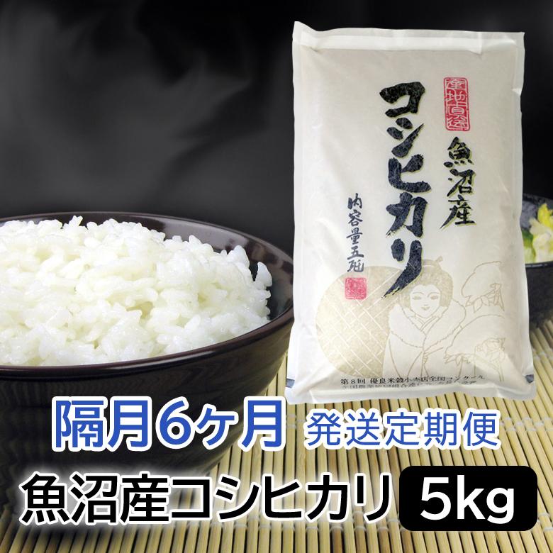 【令和6年産】お米マイスター厳選！魚沼産コシヒカリ５kg×隔月6ヶ月　定期便