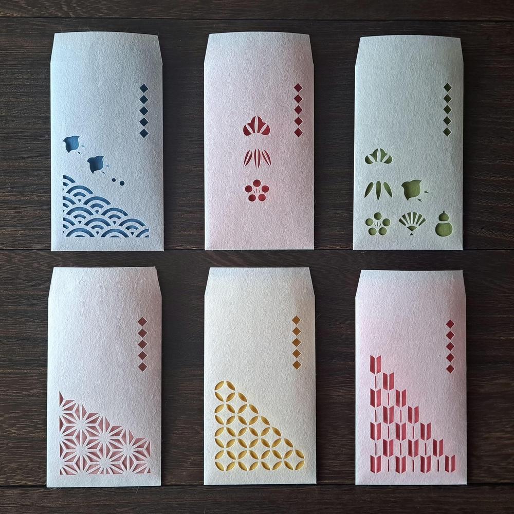 新潟県伝統工芸品セット2（ハガキ３枚・ポチ袋3枚・紙風船）