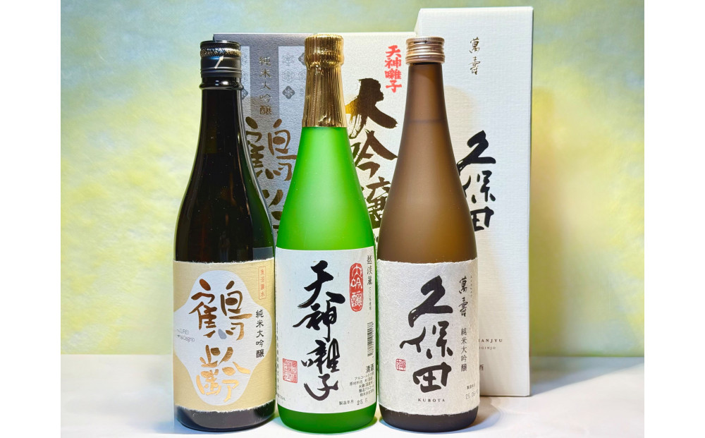 新潟めでたい「祝い酒」大吟醸クラスセット(720ml×3本)