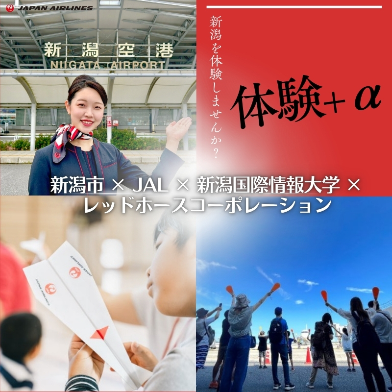 【8月24日(日)限定】夏休み最後の特別企画！日本航空×新潟国際情報大学がコラボした体験イベント！航空教室＆折り紙ヒコーキ教室＆お仕事体験（マーシャリング体験）