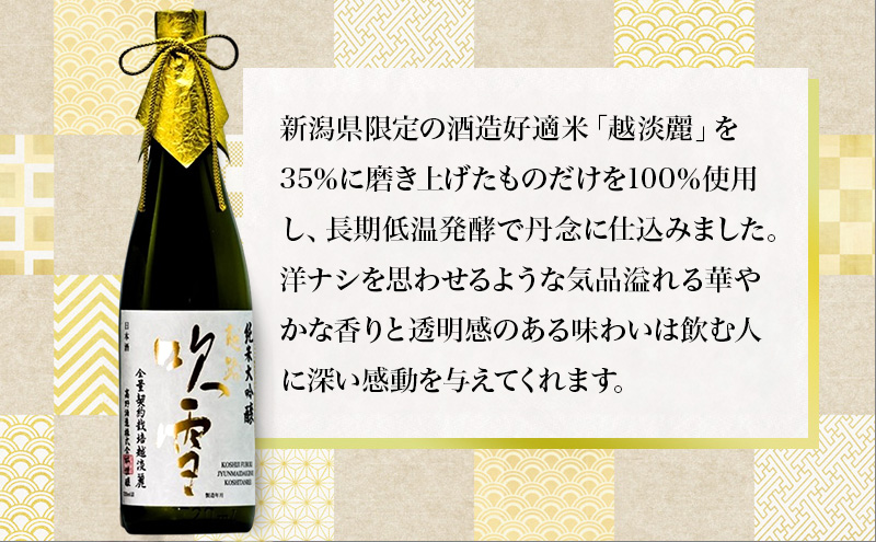 越路吹雪 純米大吟醸 越淡麗35 720ml　純米大吟醸酒 お酒 日本酒 大吟醸酒