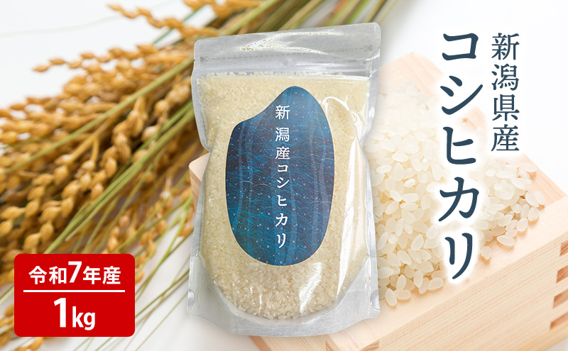 新潟県産 コシヒカリ 1kg お米 白米 こしひかり 新潟産 1キロ 新潟県 新潟市 産地直送 送料無料