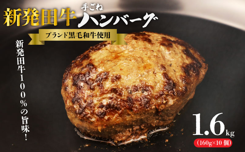 国産 牛 100％使用 真空 生ハンバーグ 10個入 160×10個 計1600g 先崎畜産 新発田牛 【肉 加工品 国産 牛 100% 手捏ね 手ごね 生 ハンバーグ 冷凍 10個  1600g のし 熨斗 】 H22_02
