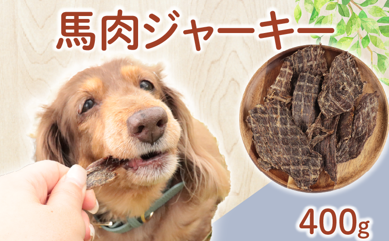 ドッグフード 馬肉ジャーキー 400g (100g×4袋) 【 馬肉 ドックフード ジャーキー ペット おやつ ペット用品 犬用 無添加 無着色 国内製造 安心 安全 自然食品 ケーティーコモディティ KT 新潟県 新発田市 KT043 】