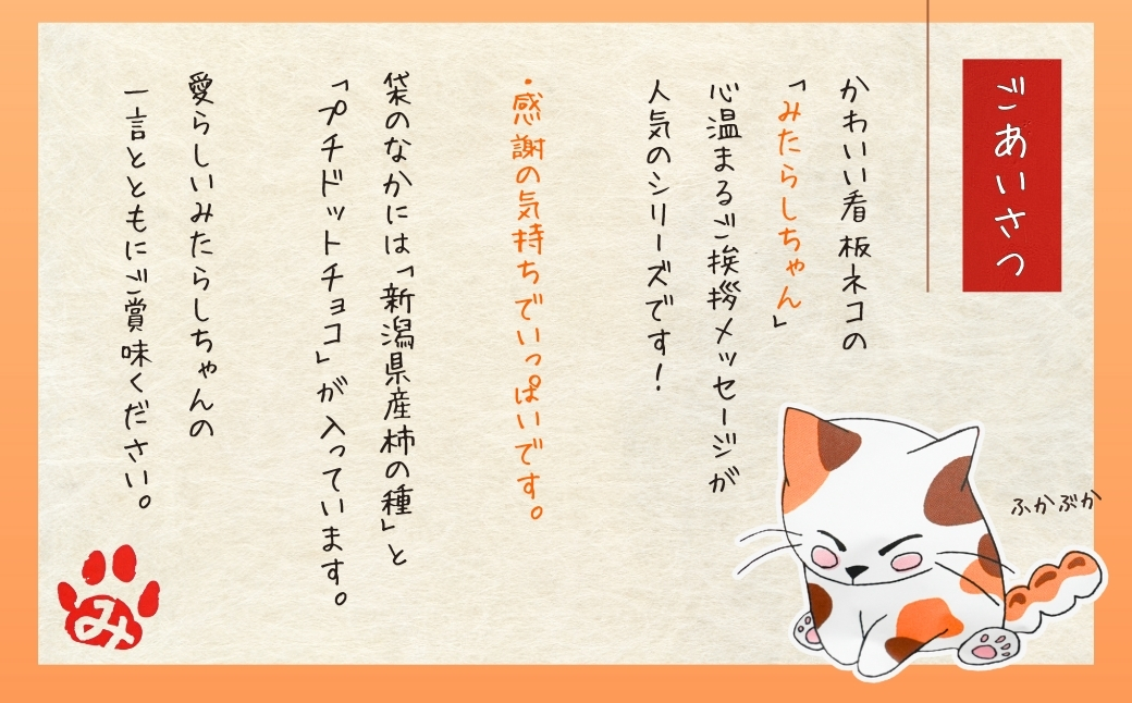 【感謝の気持ちでいっぱいです】ご挨拶にぴったり　柿の種＆ドットチョコ15パック 創信産業 | かきのたね チョコ お菓子 おかし 人気 おすすめ お取り寄せ 贈り物 ギフト プレゼント 新潟県 小千谷市 【0025-0003-01】