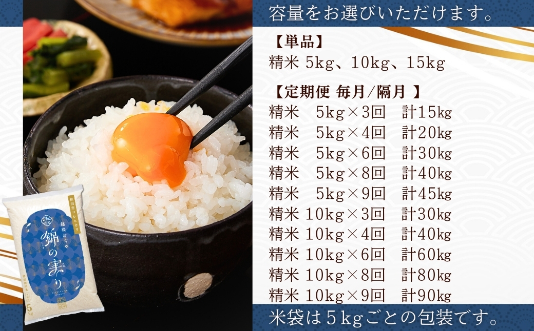 什å7å¹Žç£ éæ²Œç£ã³ã·ãã«ãª å°åè°·åžãã©ã³ãèªèšŒç±³ãéŠã®å®ããAã©ã³ã¯ 粟米15kg (5kgÃ3è¢)ã0002-OBa13-02ã