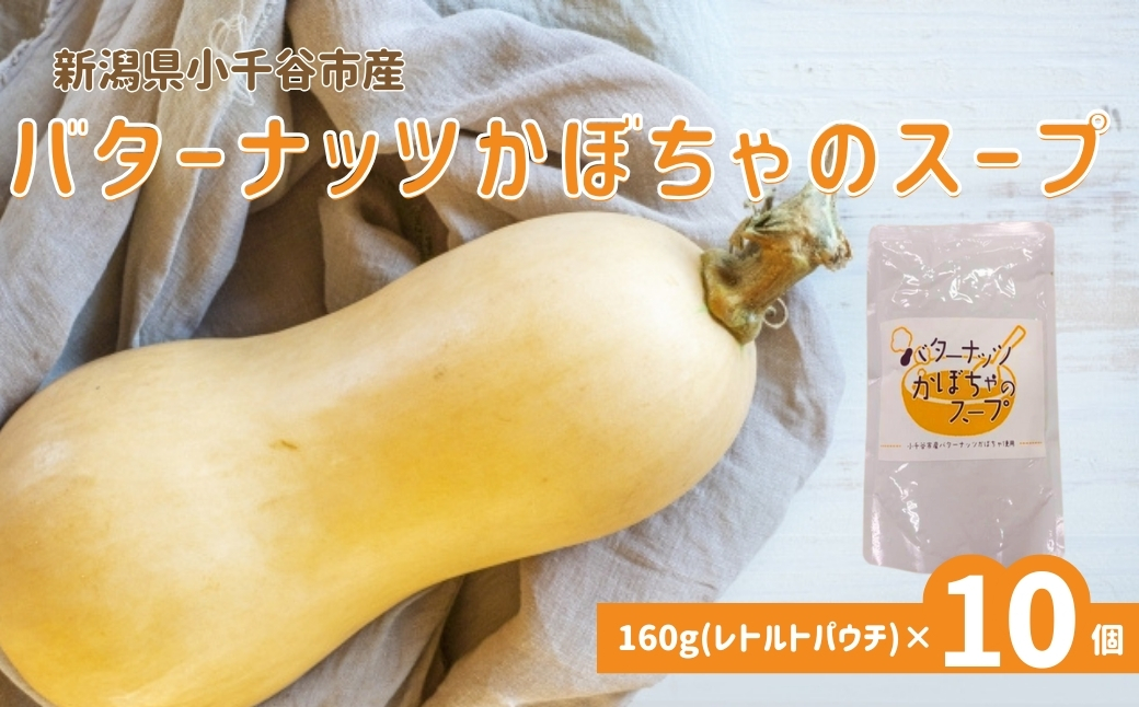 新潟県小千谷市産 バターナッツかぼちゃのスープ 10個セット たかの【0002-0365-01】