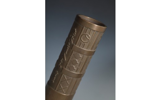 【世界一の花火のまち】青銅鋳物「四尺玉煙火筒」日研シェルモールド|  花瓶 青銅製 花火筒 新潟 新潟県 小千谷 小千谷市 片貝まつり【0058-0001-01】