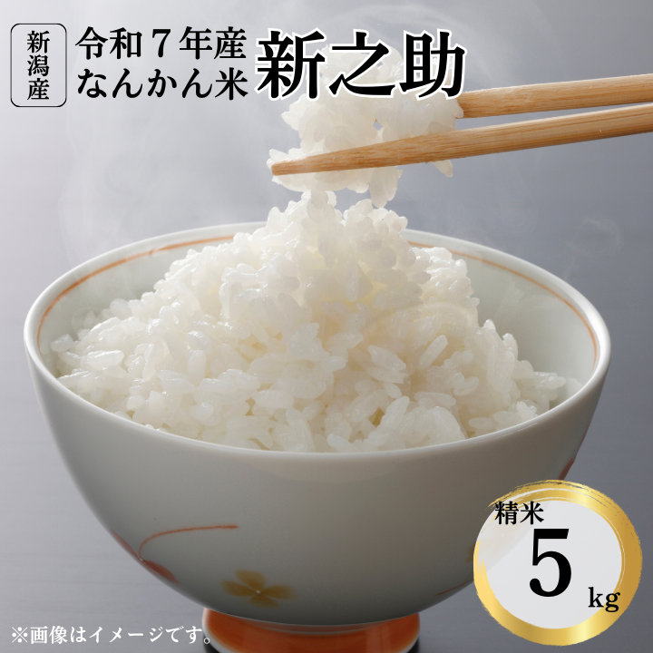 令和7年産 新潟産なんかん米 新之助 精米5kg