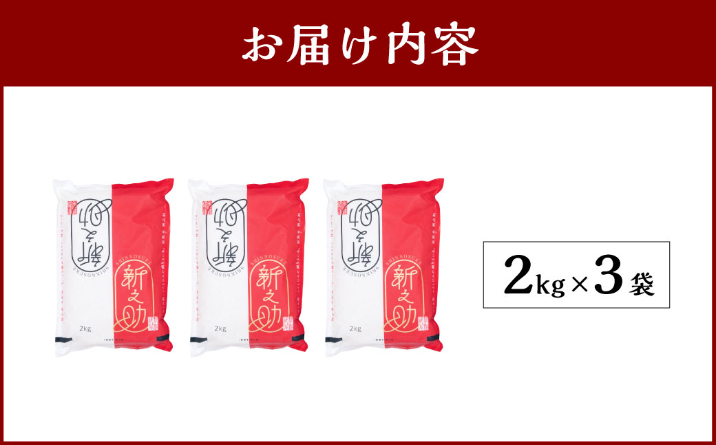 A4034 【令和6年産米】【数量限定】村上市産新之助6kg