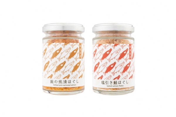 越後村上鮭ほぐしセット（鮭の焼漬けほぐしと塩引き鮭各1本、合計2本）1066001