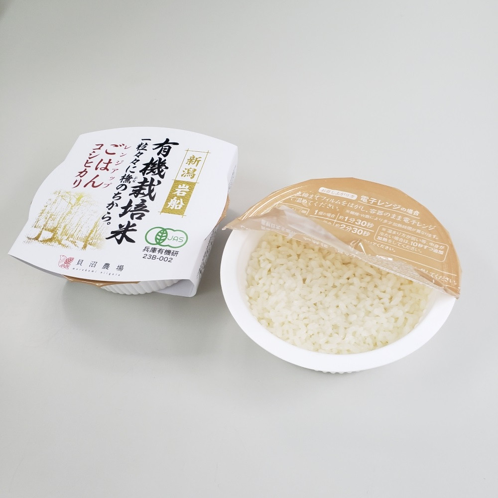 【定期便：9ヶ月連続でお届け】有機栽培米コシヒカリのパックごはん(150g×12個)×9ヶ月　オーガニック 1067067