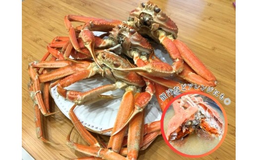 【11月～2月発送】【訳あり】本ズワイガニ夫婦セット 約3kg （雄 約2kg＋セコガニ（雌）約1kg）新潟県村上市寝屋漁港産 1079003