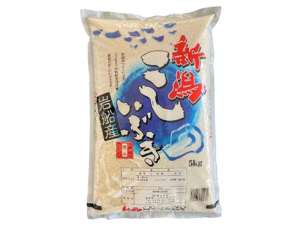 【令和7年産米】新潟県村上市産 こしいぶき 5kg×1袋 精米 1033003